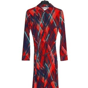 ANNE KLEIN Shirtdress - Multicolor -Size S